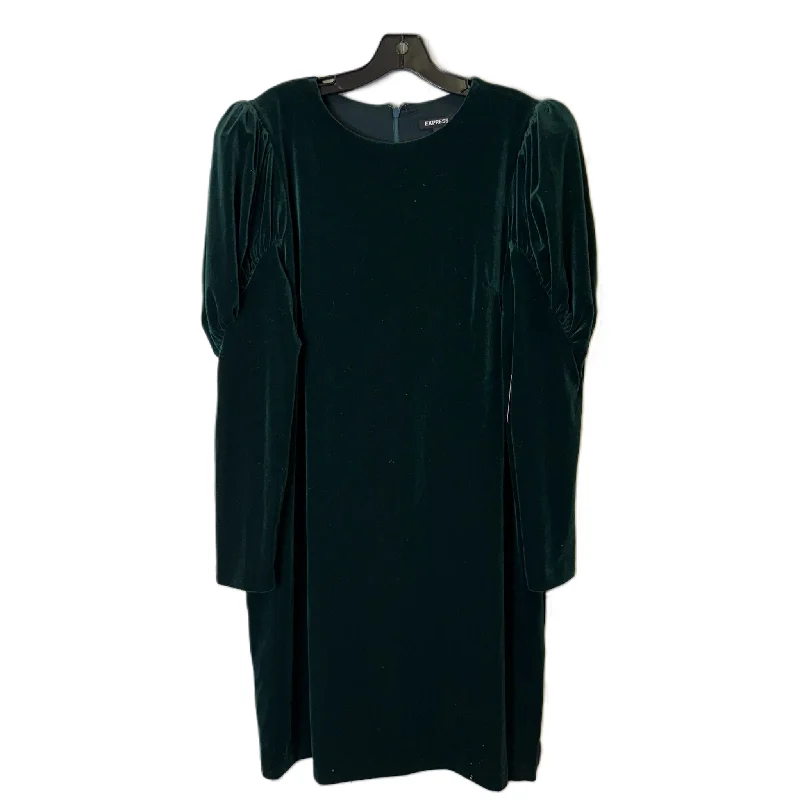 women's bell-sleeved dressesDress Party Midi By Express In Green, Size: Xl