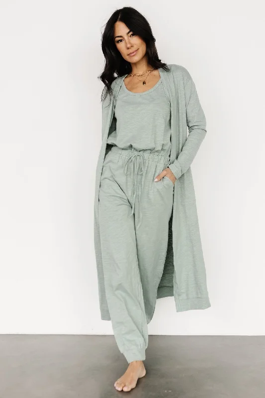 women's jumpsuits for cozy daysJanae Jumpsuit + Cardigan Set | Sage