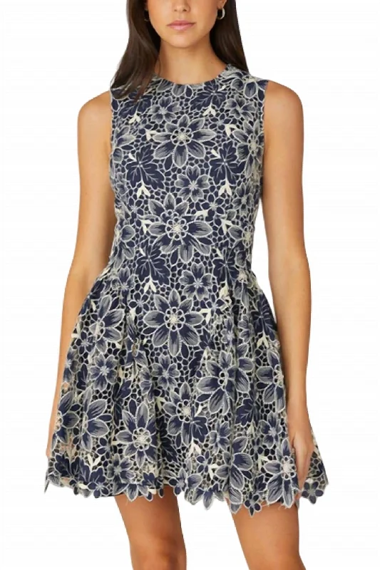 women's trendy dressesIvy Mini Dress In Navy/ivory