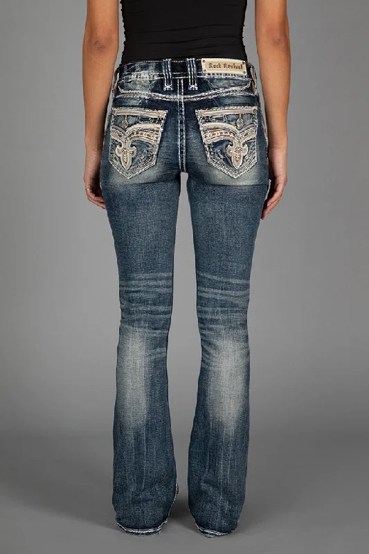 women's denim jeans with embroideryRAFAELA BOOTCUT JEANS