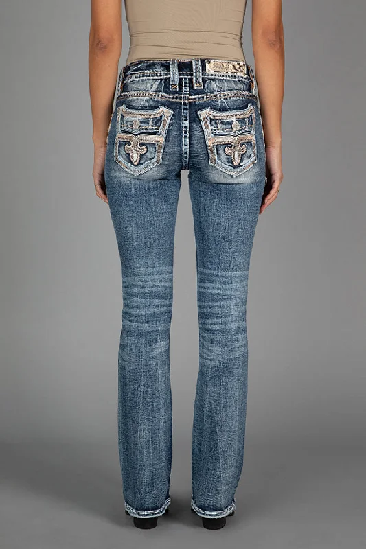 women's ripped denim jeansDIARA BOOTCUT JEANS