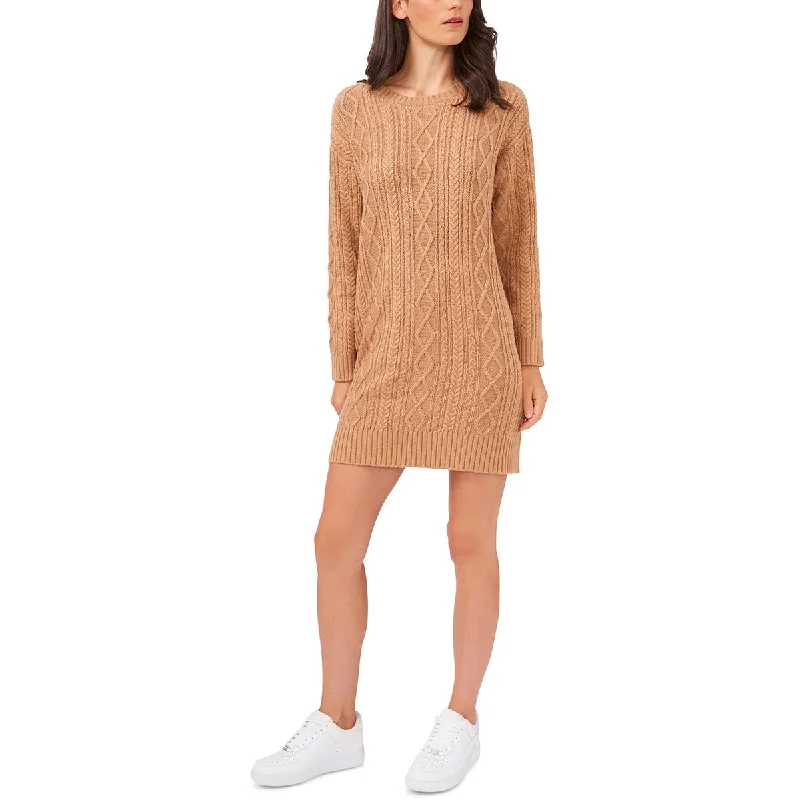 women's casual dressesWomens Knit Mini Sweaterdress