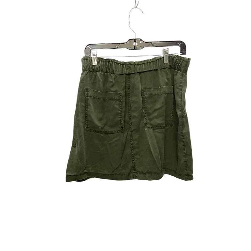 women's travel-friendly cocktail skirtsSkirt Midi By Loft In Green, Size: M