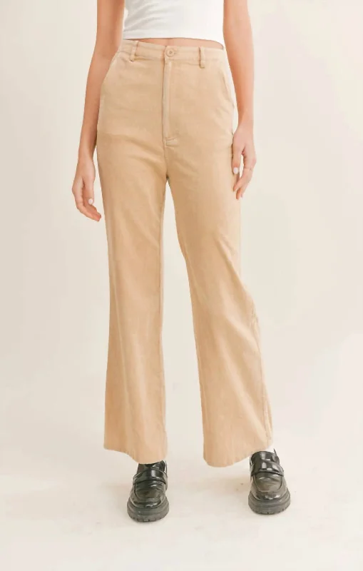 women's high-performance pantsForever Young Corduroy Pants In Khaki