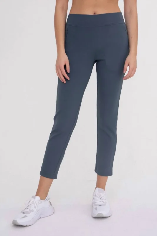 women's skinny pantsJacquard Ribbed Tapered Pant - Plus In Slate Navy