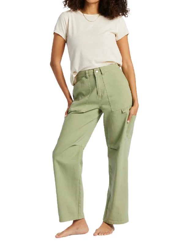 women's designer pantsLeia Cargo Pant In Avocado