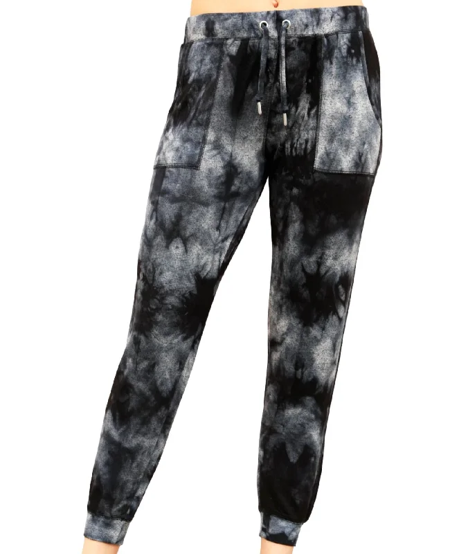 women's reversible pantsMarble Wash Joggers In Carbon