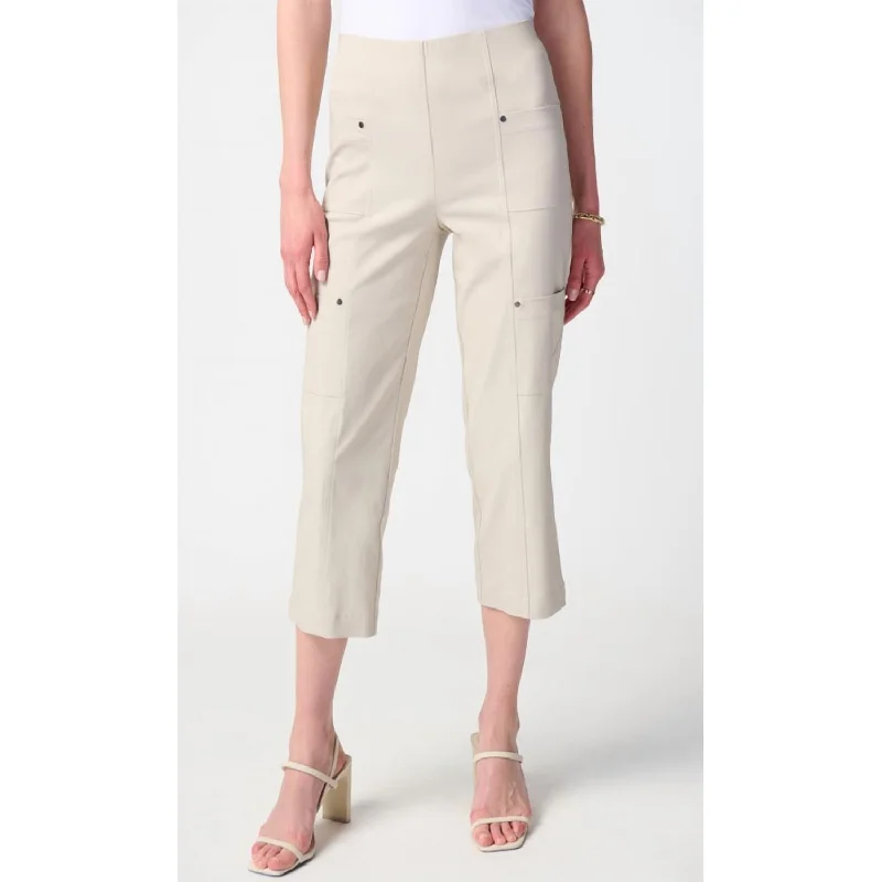 women's vintage pantsMillenium Crop Pull-On Pants In Moonstone