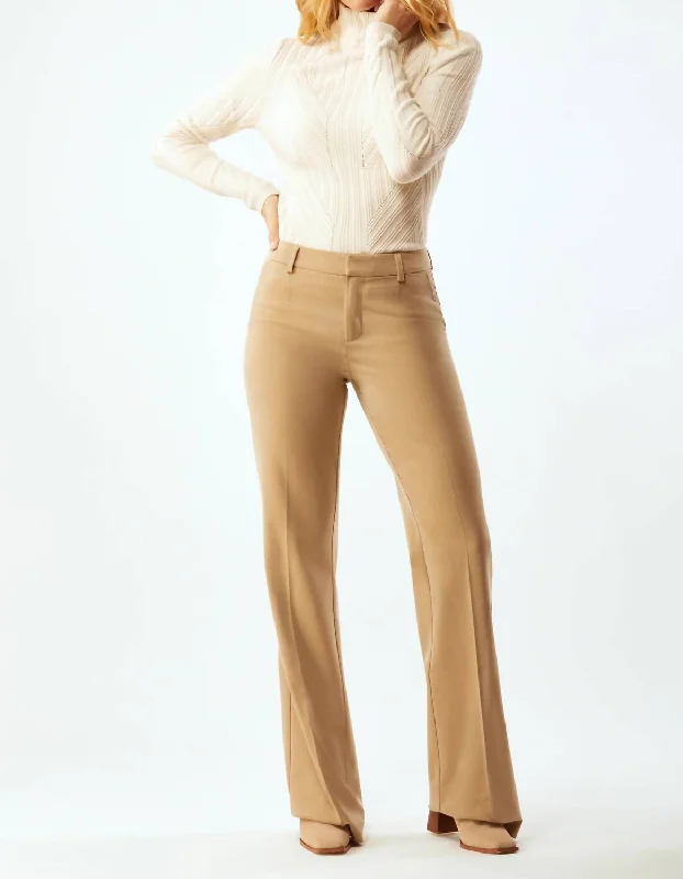 women's embroidered pantsNew Courtland Trouser In Camel