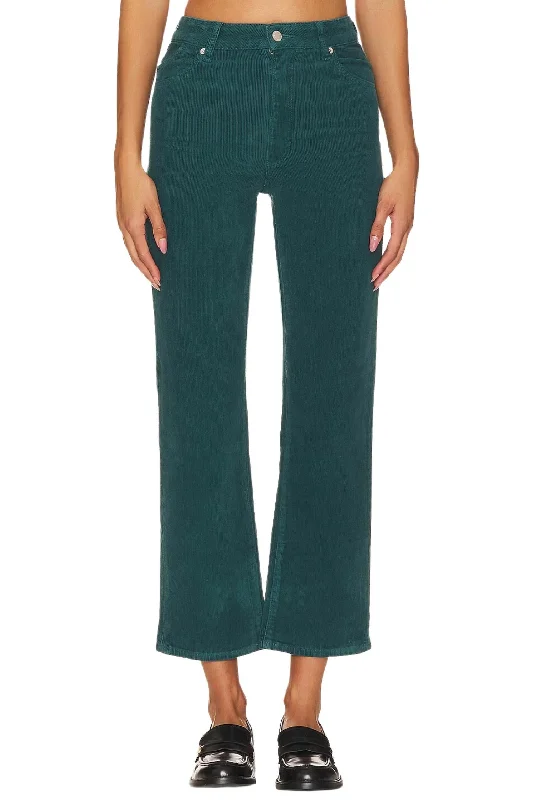 women's workout pantsOriginal Straight Corduroy Pant In Forest