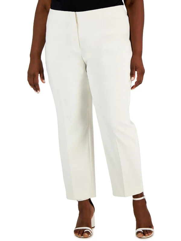 women's chiffon pantsPlus Womens High Rise Business Ankle Pants