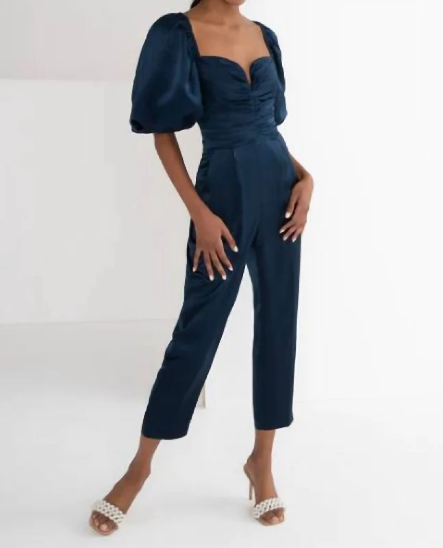 women's reversible pantsSantucci Jumpsuit In Ink Navy