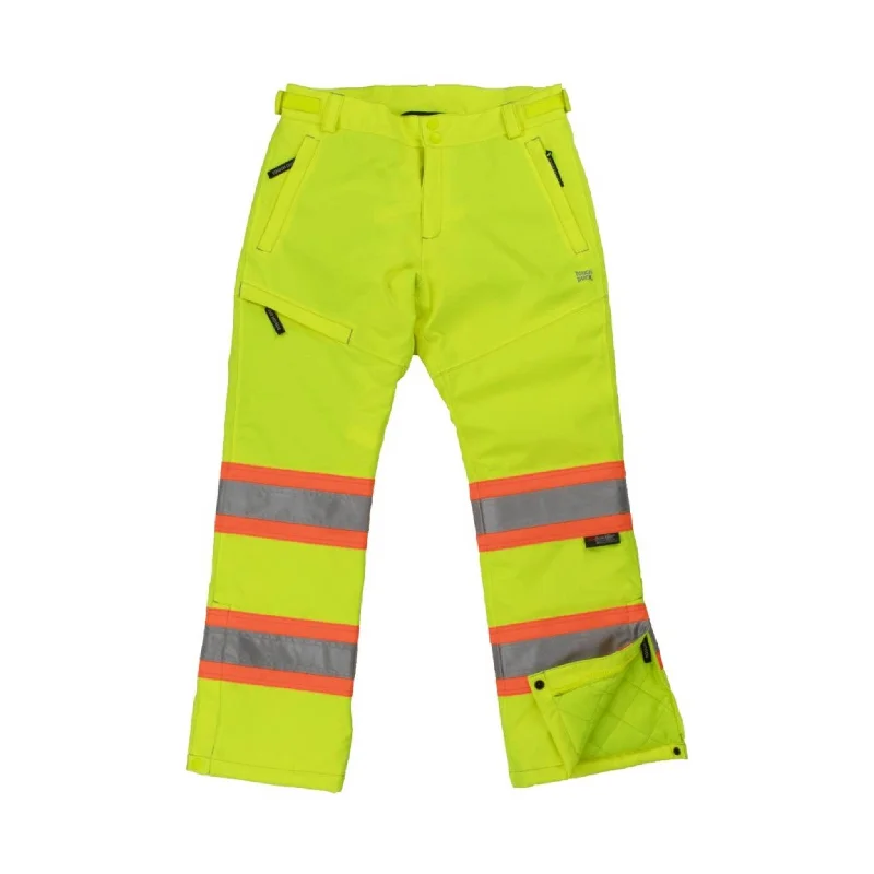 women's drawstring pantsTough Duck Women's Insulated Flex Safety Pant - Fluorescent Green