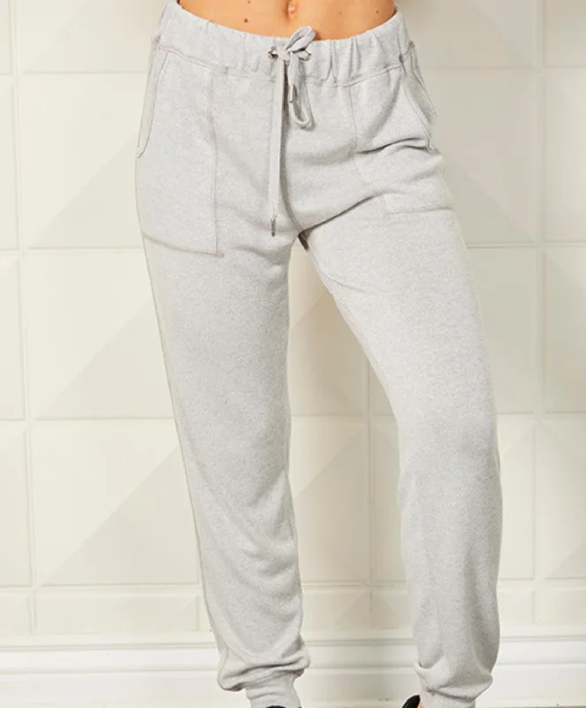 women's patterned pantsViscose Joggers In Silver