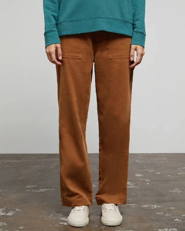 women's casual pantsWide Leg Corduroy Carpenter Pant In Mineral