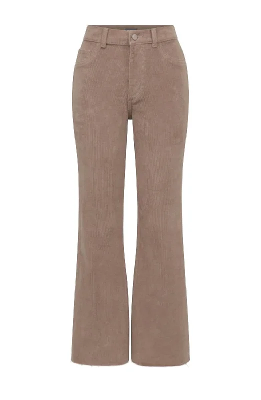 women's luxury pantsWomen's Bridget Boot High Rise Pants In Teddy Taupe