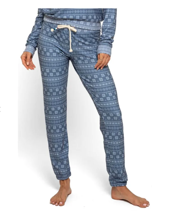 women's ripped pantsWomen's Fair Isle Hacci Jogger In Indigo