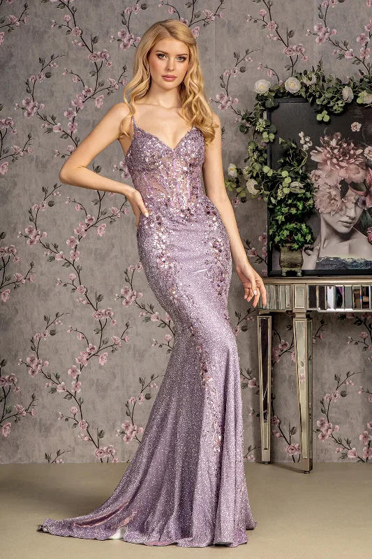 women's vintage dressesGlitter Mermaid Long Formal Prom Dress