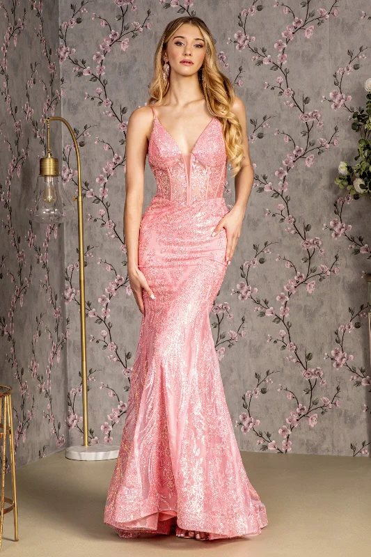 women's ball gown dressesLong Fitted Formal Mermaid Prom Gown