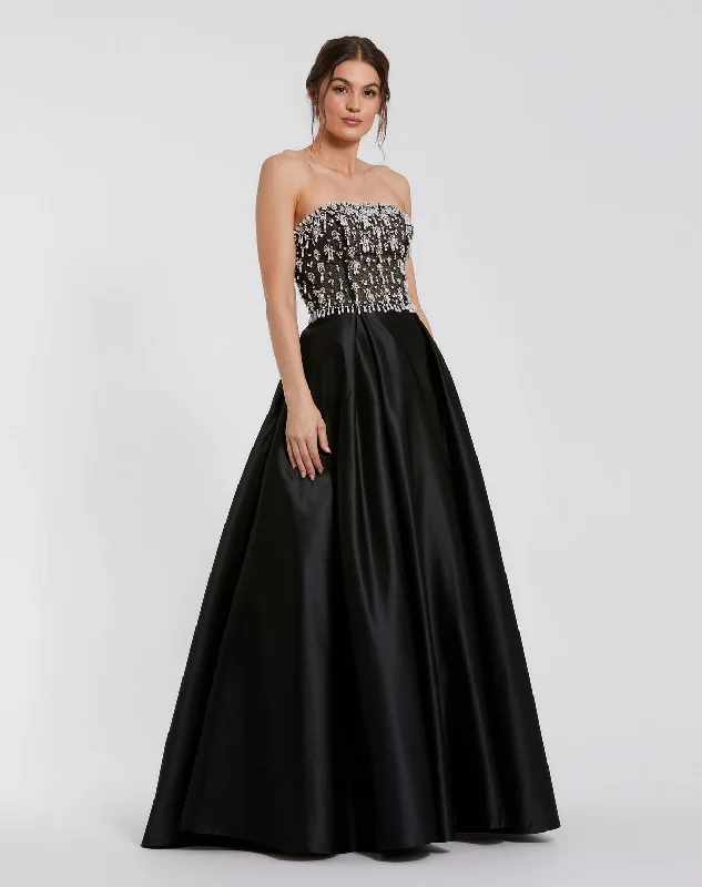 women's petite dressesMac Duggal 2225 Beaded Long Formal Prom Dress