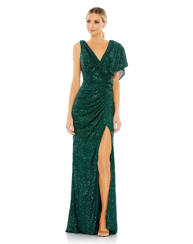 women's midi dressesMac Duggal 26988 Formal Sequin Long Prom Dress