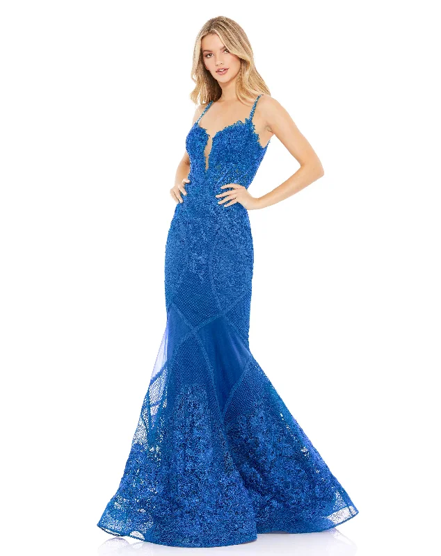 women's plus-size dressesMac Duggal 79082R Mermaid Long Formal Prom Gown