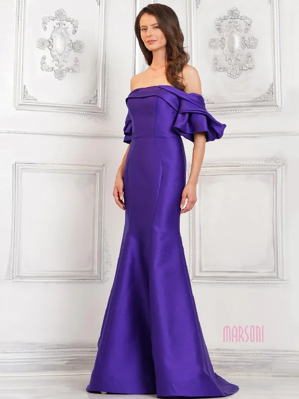 women's silk dressesMarsoni MV1290 Long Formal Prom Mermaid Dress